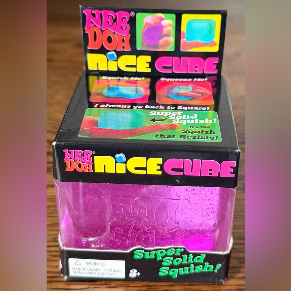 Nee Doh Nice Cube Squishy Toy - Purple